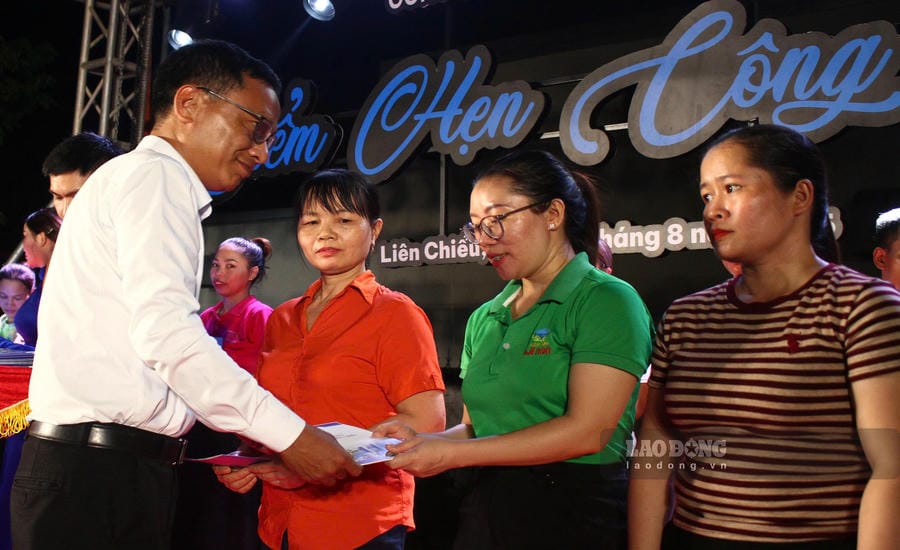 Lien Chieu Ward Trade Union, Da Nang City organizes the program "Workers' Rendezvous - Connecting for Development" in 2026. Photo: Thanh Huyen