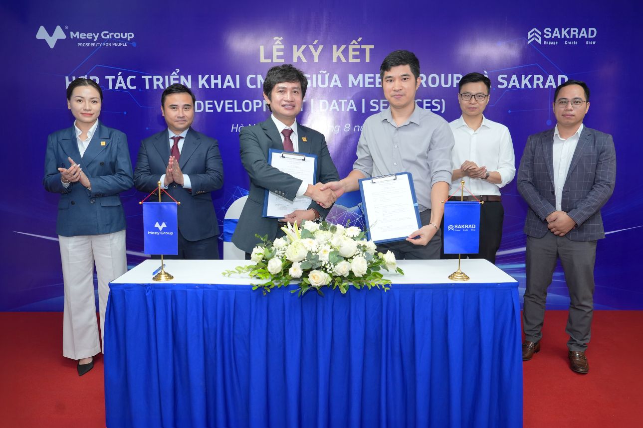 Meey Group and SAKRAD sign cooperation agreement to deploy CMMI. Photo: Meey Group