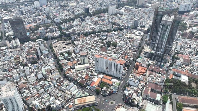 Ma Lang residential area in the center of Ho Chi Minh City. Photo: Anh Tu