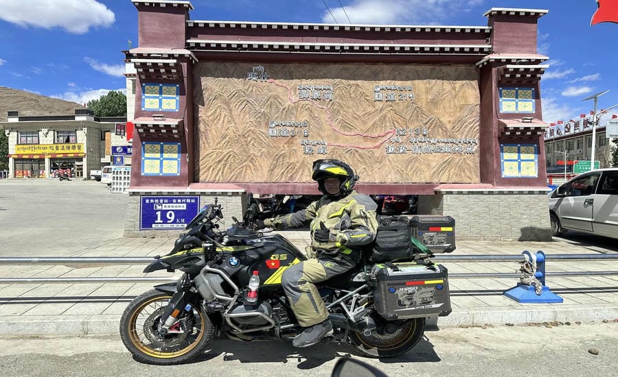 Ông Phan luôn chuẩn bị hành trang đầy đủ, gọn nhẹ cho chuyến đi. Ảnh: Nhân vật cung cấp