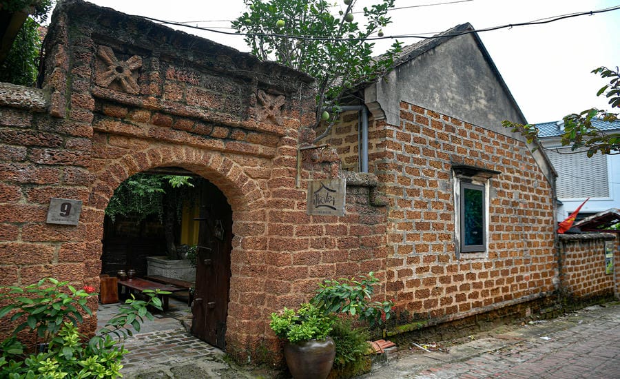 Quán trà trong làng.