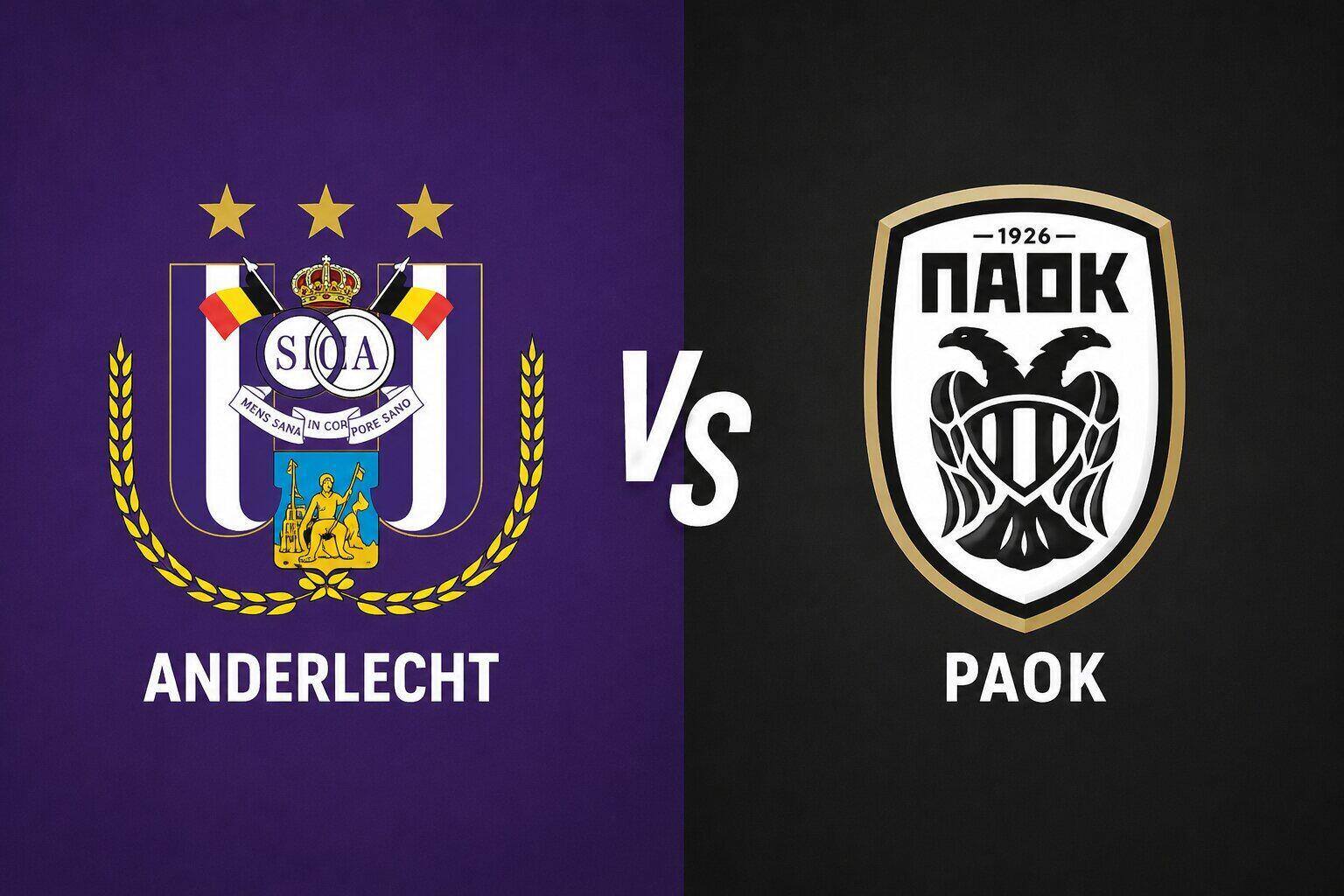 Football prediction Anderlecht vs PAOK in the Europa League. Graphics: Dieu Anh