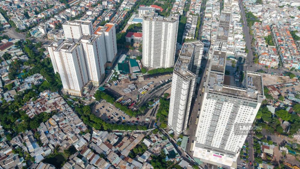 The Chanh Hung Ward Culture, Tourism and Sports Park project has not been completed after nearly 20 years of implementation. Photo: Thai Bao