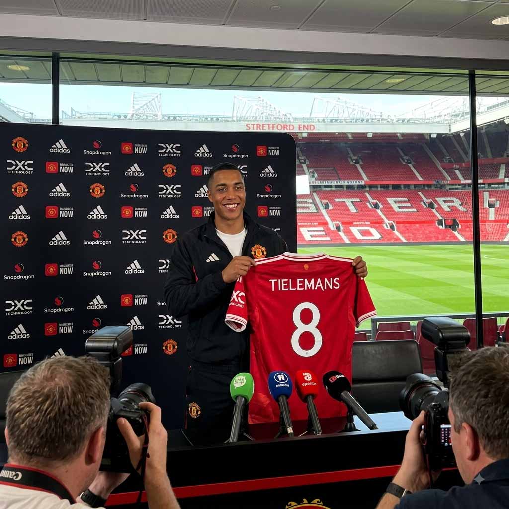 Youri Tielemans arrived and brought a lot of hope to Man United's midfield. Photo created by Google Gemini