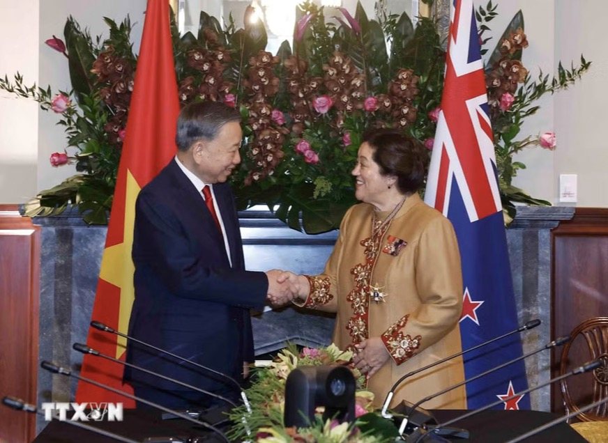 General Secretary and President To Lam and New Zealand Governor-General Dame Cindy Kiro. Photo: VNA