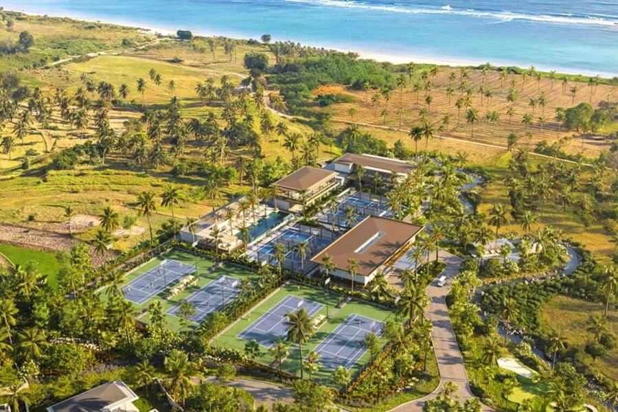 Trung tâm Quần vợt Rafa Nadal tại Lombok dự kiến ​​sẽ có 4 sân quần vợt và 4 sân padel. Ảnh: Chụp màn hình từ Rafa Nadal Academy