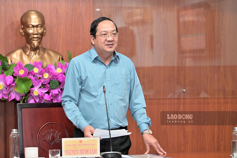 Ông Nguyễn Minh Lâm - Phó Chủ tịch UBND tỉnh Tây Ninh phát biểu chỉ đạo. Ảnh: Huỳnh Du