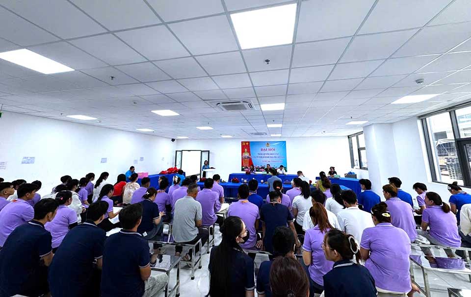 Quang cảnh Đại hội Công đoàn cơ sở Công ty TNHH Suntone Industry Việt Nam. Ảnh: Công đoàn Tây Ninh