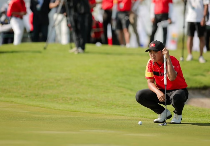 Golfer Nguyen Anh Minh is the only representative of Vietnam to participate in the U.S. Amateur 2026 tournament in the US. Photo: VGA