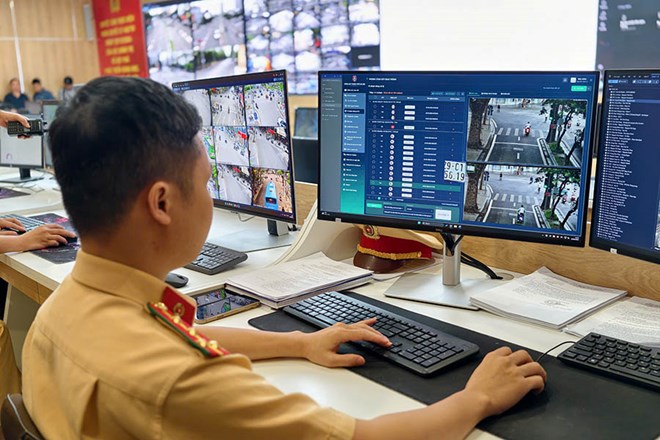 According to the proposal, people can pay remote fines online. Photo: Hanoi Traffic Police Department