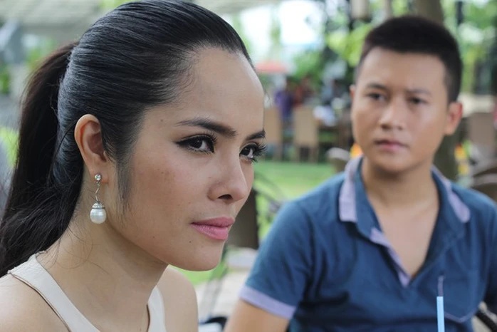Meritorious Artist Kieu Thanh in the movie "Question No. 5". Photo VFC