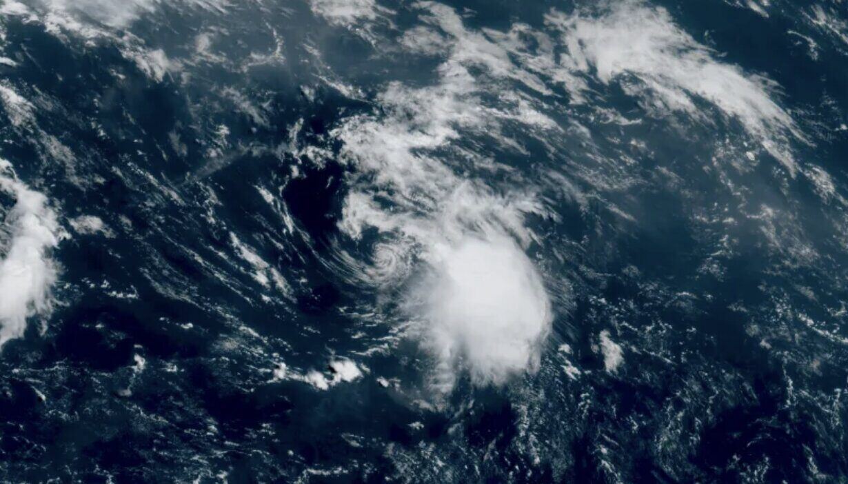 Tropical storm Cristobal forms in the northern Atlantic Ocean. Photo: NOAA