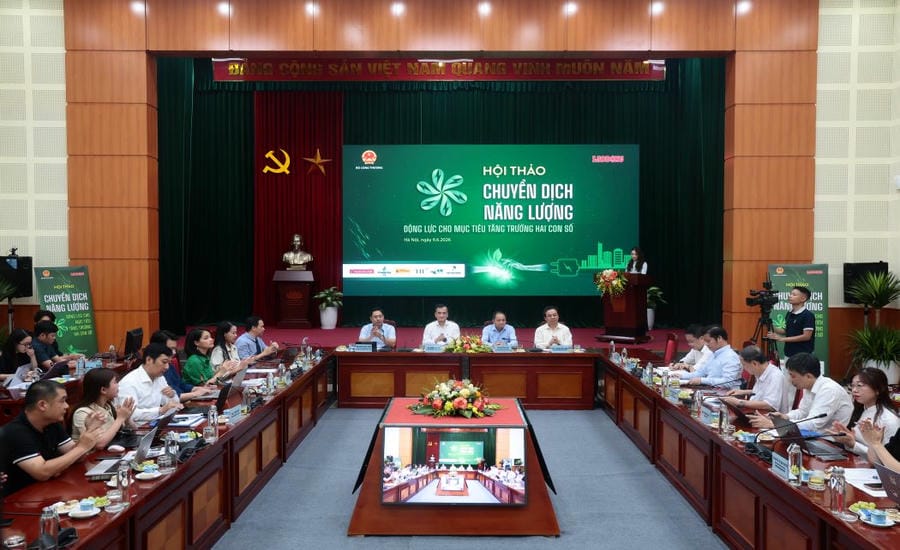 Overview of the Workshop "Energy Transition - Driving Force for Two-digit Growth Goals" co-organized by Lao Dong Newspaper and the Ministry of Industry and Trade on June 9, 2026 at the Headquarters of Lao Dong Newspaper. Photo: Phan Anh