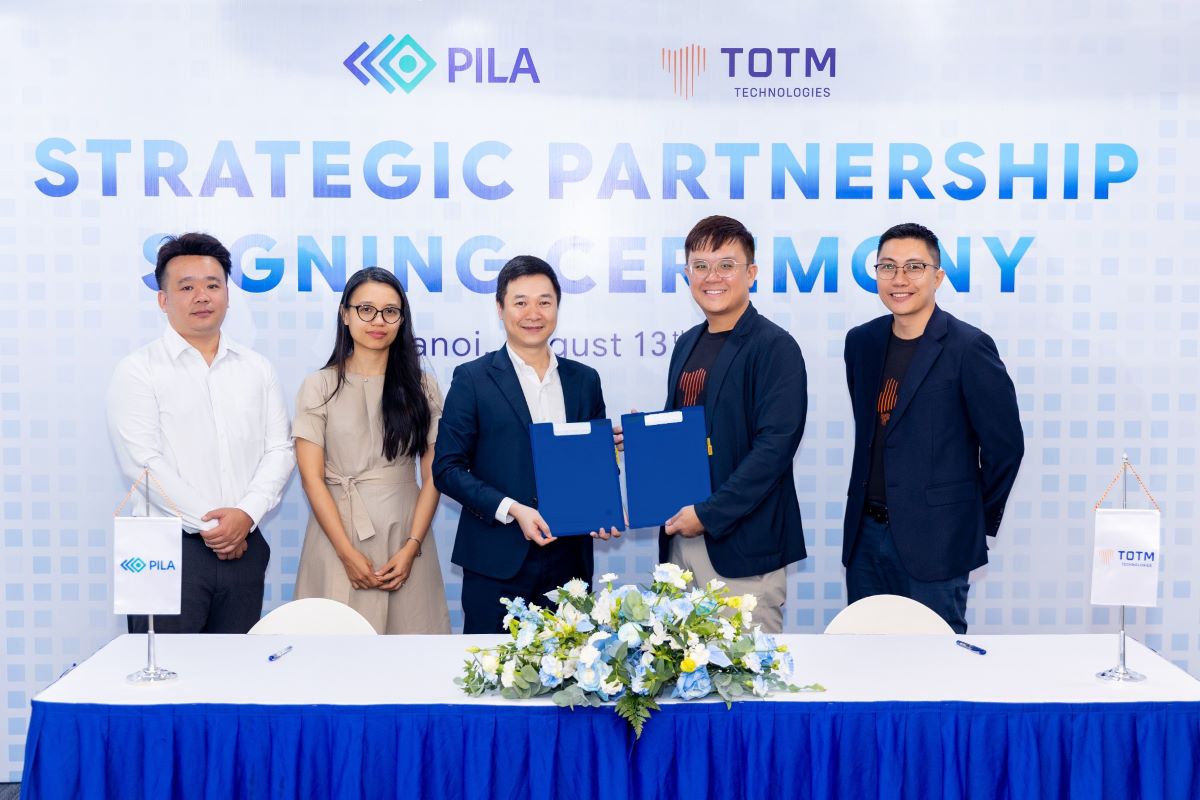 Image of PILA (Vietnam) signing strategic cooperation with TOTM Technologies (Singapore), promoting the development of digital trust infrastructure. Photo: PILA