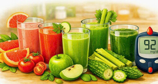Juices help stabilize blood sugar and improve health for people with diabetes. Graphics: Huong Giang