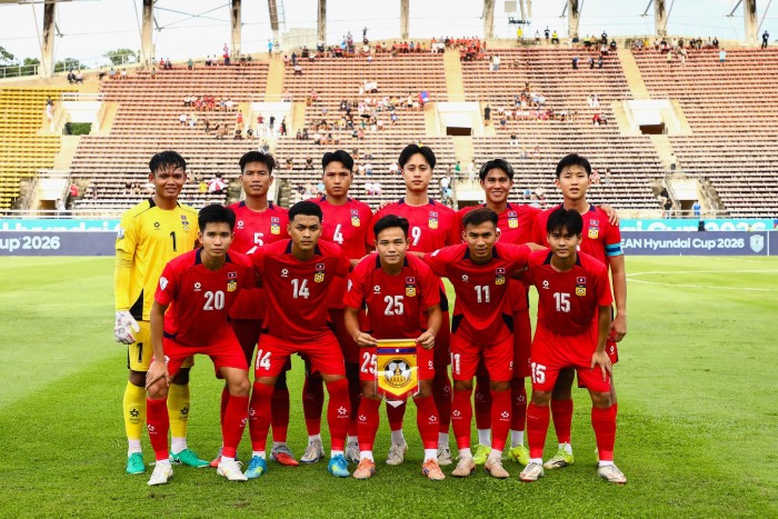 Laos national team lost all 4 matches in the group stage of ASEAN Cup 2026. Photo: Lao Football Federation