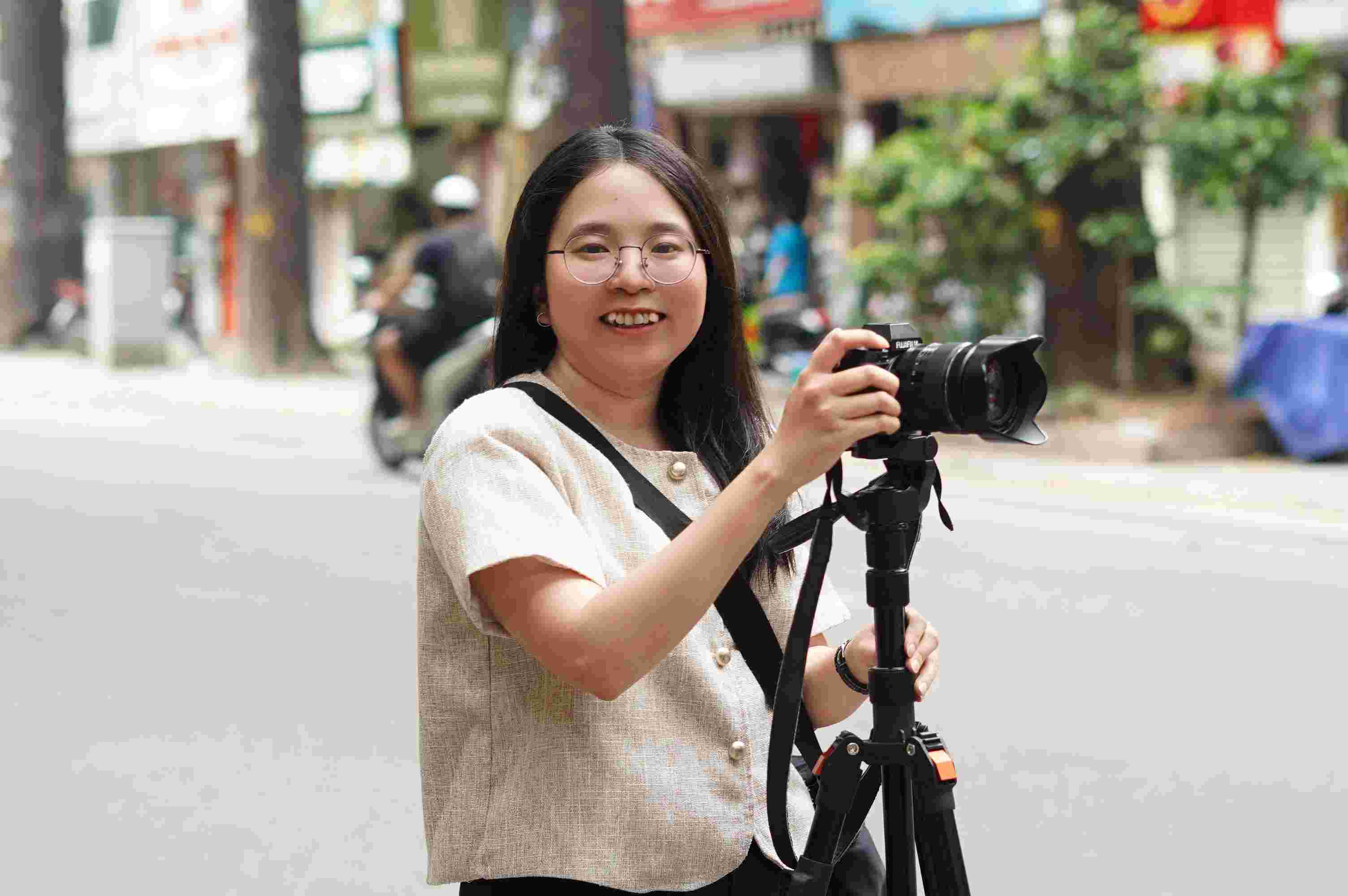 Reporter My Ly. Photo: Trang Anh