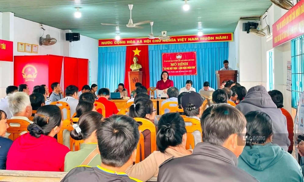 Mô hình được tổ chức tại phường Bình Thuận. Ảnh: Phạm Duy 