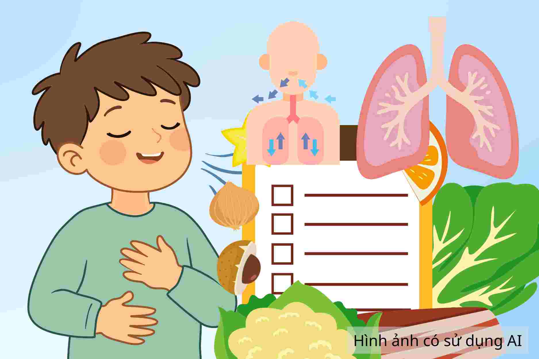 Nutrition helps increase resistance and protect the respiratory tract of children