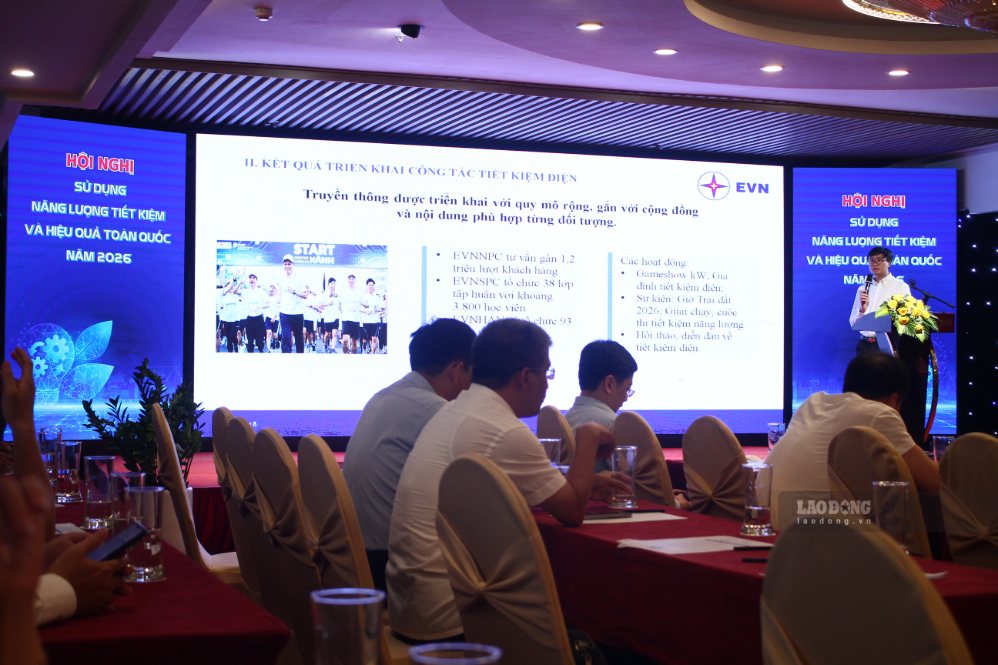 The conference focused on clarifying the role of technology in improving energy efficiency. Photo: Thanh Huyen