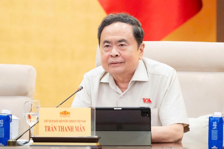 Ủy viên Bộ Chính trị, Chủ tịch Quốc hội Trần Thanh Mẫn. Ảnh: Quochoi.vn
