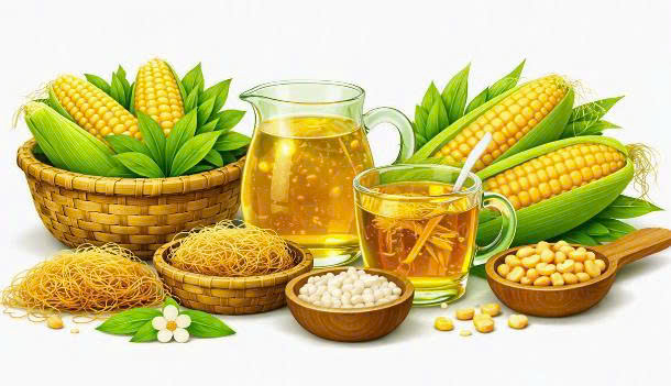 Corn silk water is trusted by folk people as a method to support lowering blood sugar and detoxifying the liver. Graphics: AI