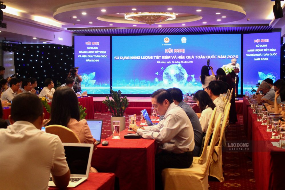 Toàn cảnh Hội nghị Sử dụng năng lượng tiết kiệm và hiệu quả toàn quốc năm 2026 tại Đà Nẵng. Ảnh: Thanh Huyền