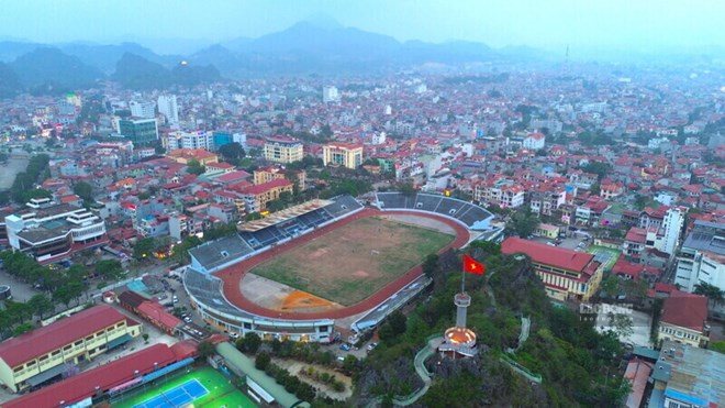 Lang Son built a 4.58 hectare square at Dong Kinh stadium. Photo: Khanh Linh