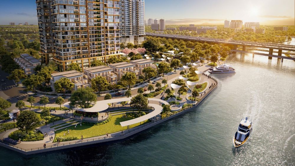 IKI Village is oriented not only as a high-end riverside real estate project, but also as a valuable ecosystem, where spiritual heritage is nurtured. Photo: Provided by DN.