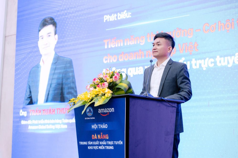 Ông Trần Xuân Thủy, Giám đốc phát triển nhà bán hàng toàn quốc Amazon Global Selling Việt Nam. Ảnh: Amazon Global Selling