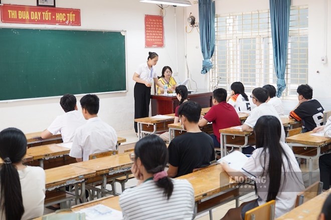 Học sinh dự thi lớp 10 tại Hà Nội năm 2026. Ảnh: Tường Vân