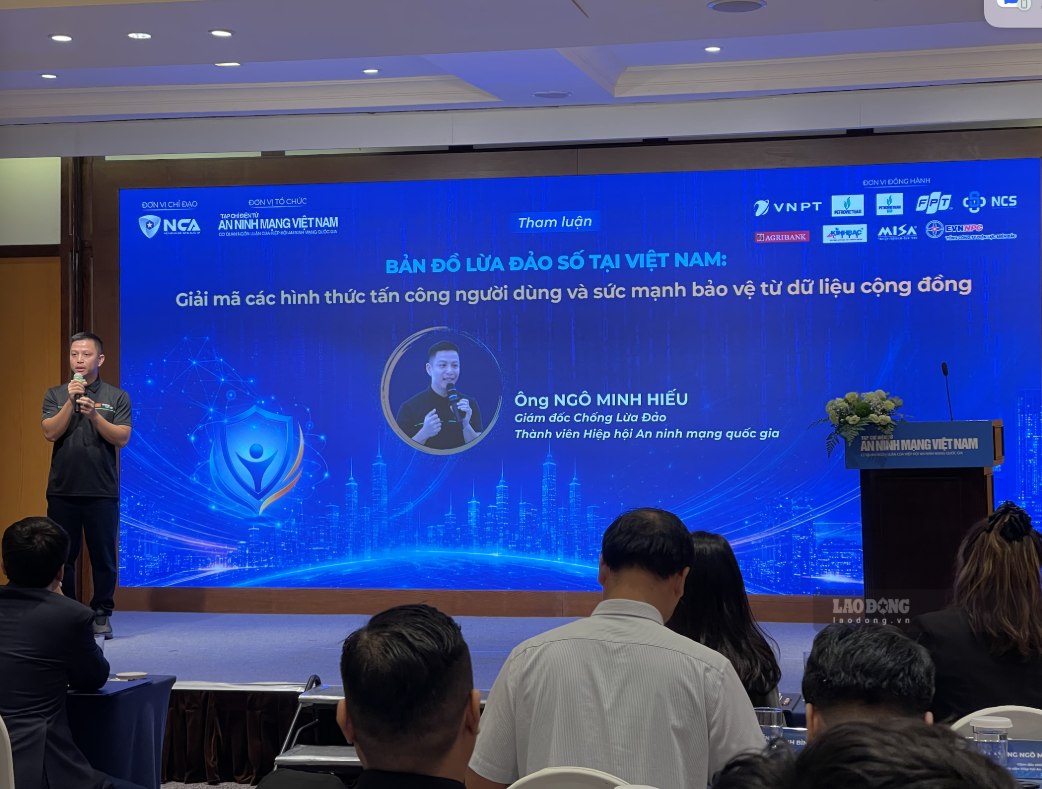 Ông Ngô Minh Hiếu phát biểu tại Hội thảo. Ảnh: Châu Anh