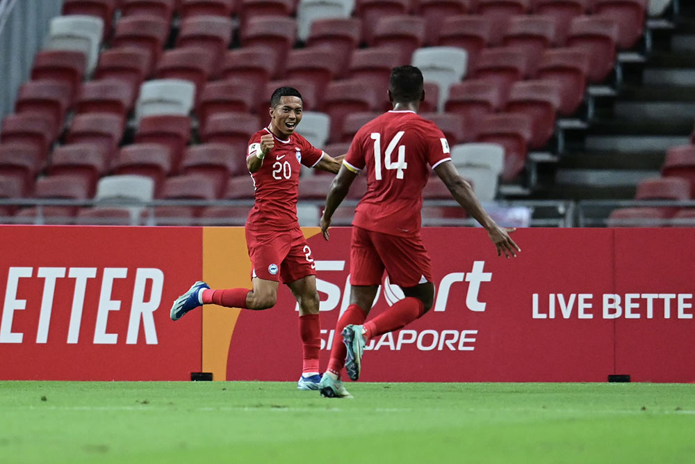 Singapore team welcomes Thailand in the first leg of the ASEAN Cup 2026 semi-finals. Photo: Thai Football Association