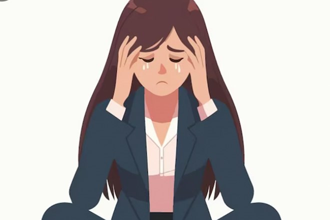 Postpartum fatigue may be a sign of thyroid disorder. Photo AI