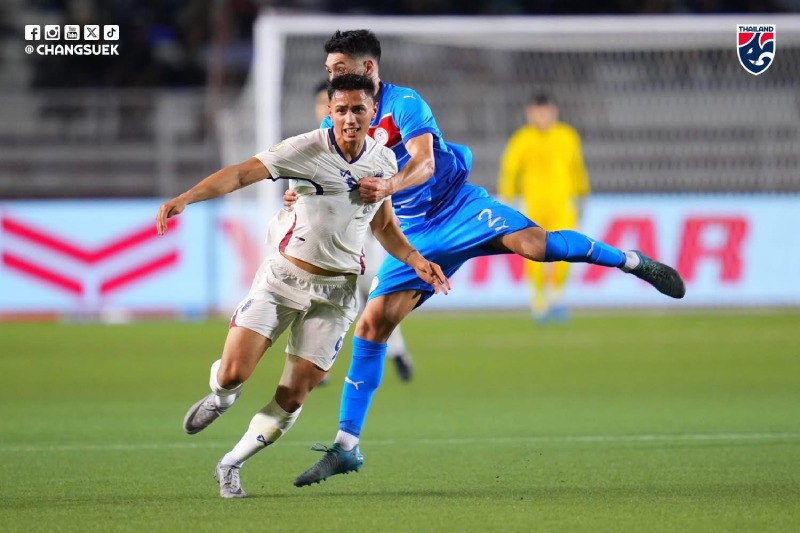 Thailand team plays away against Singapore in the first leg of the ASEAN Cup 2026 semi-finals. Photo: Thai Football Association