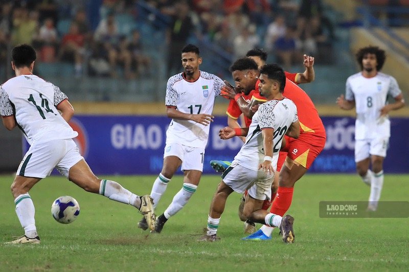The Bangladesh team will replace India to play at the FIFA ASEAN Cup 2026. Photo: Minh Dan