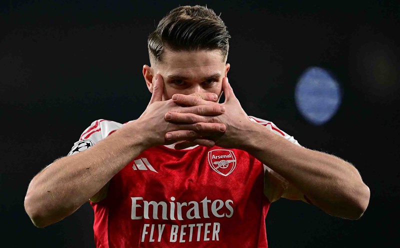 Arsenal chỉ cần 71 bàn thắng để vô địch Premier League. Ảnh: AFP