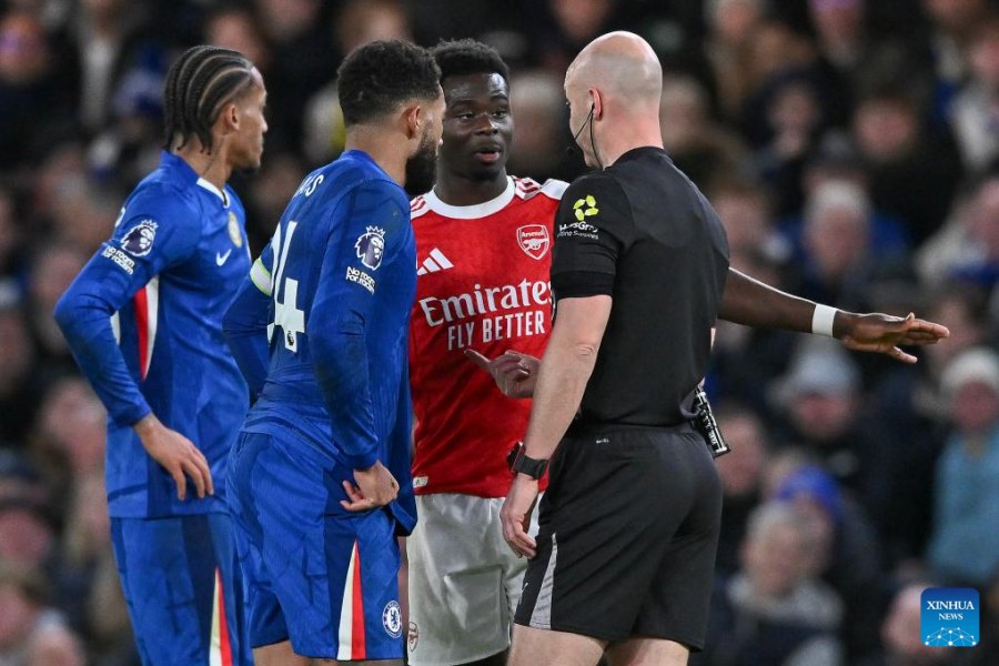 Referees and 20 Premier League teams as well as other professional leagues in England will get used to some new rules from the 2026-2027 season. Photo: Xinhua