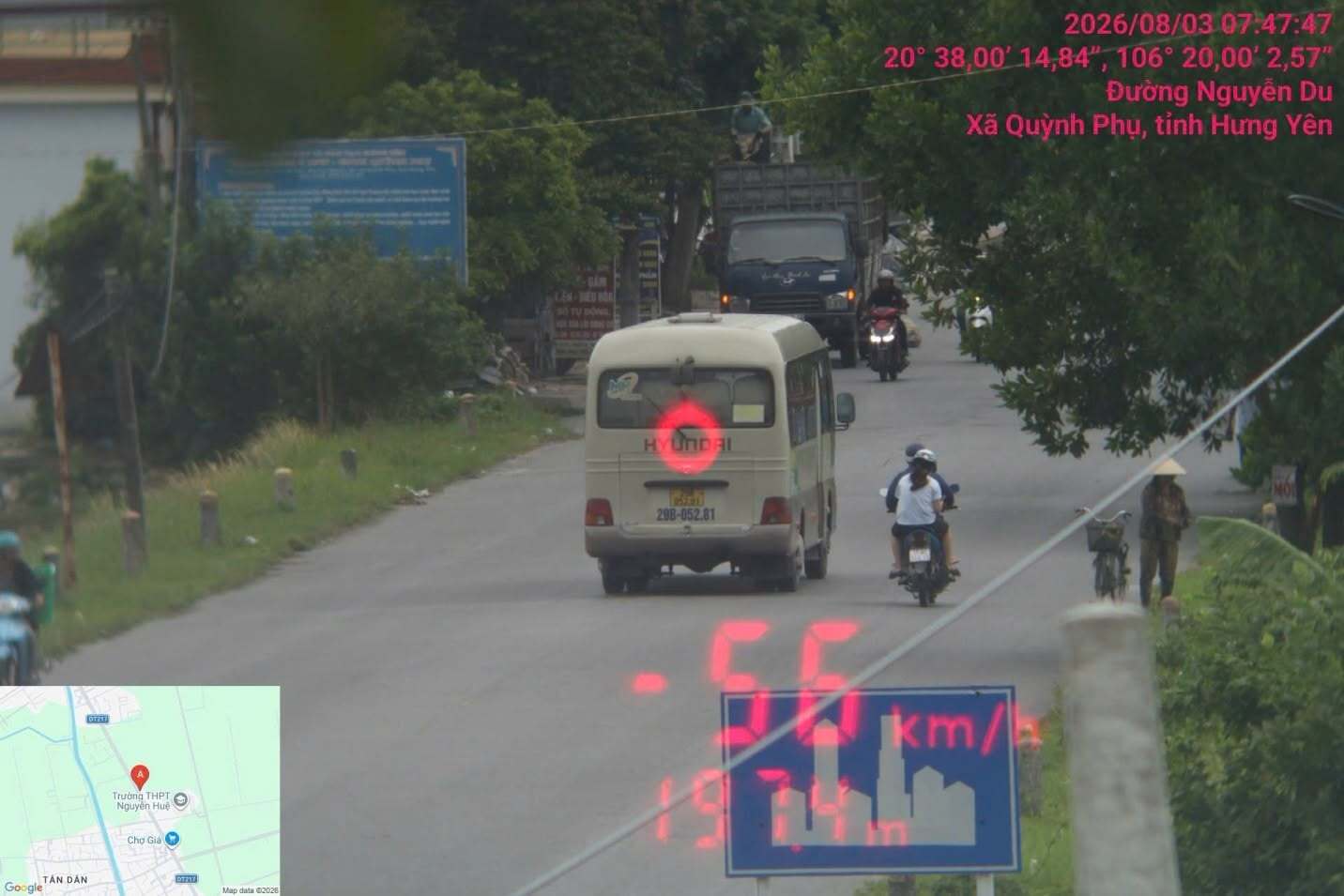 Car owner fined remotely in Hung Yen. Photo: Hung Yen Police Source
