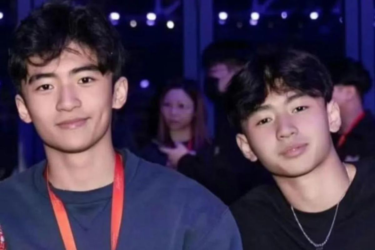 Lucas and Quintus - 2 sons of Nicholas Tse and Cecilia Cheung. Photo: Xinhua