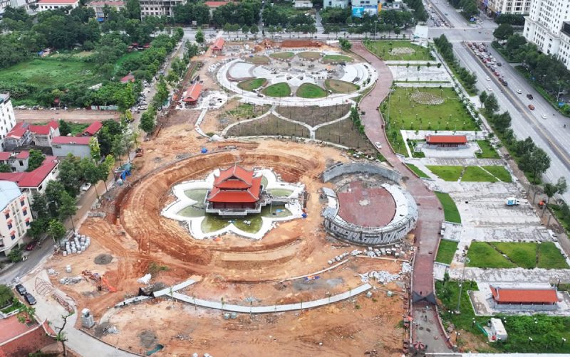 Bac Ninh Temple of Literature Park Project - a project using public investment capital. Photo: Bac Ninh Provincial Electronic Information Portal