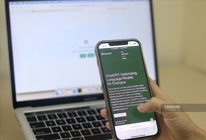 ChatGPT is one of the most faked AI applications, for bad guys to take advantage of to attack the network. Photo: Hoai Anh
