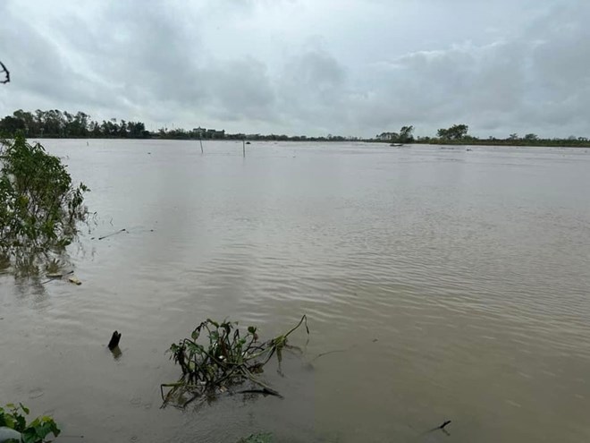 Luoc River, the area bordering the South of Ninh Giang Inland Waterway Port project according to the plan. Photo: Nguyen Thanh