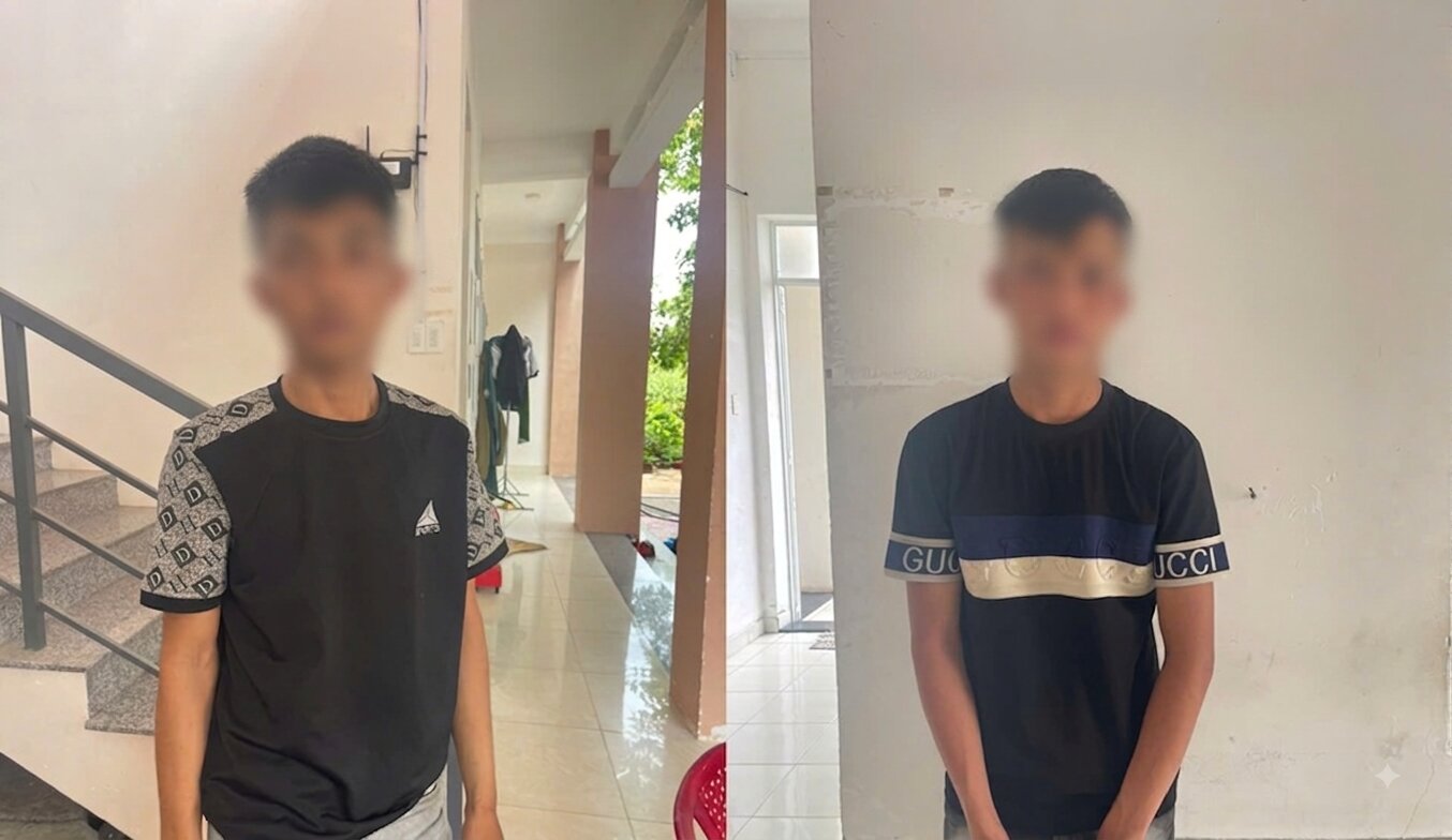 Cơ quan chức năng tỉnh Đắk Lắk xử lý hai thanh niên thực hiện nhiều vụ trộm cắp tài sản. Ảnh: Công an Đắk Lắk
