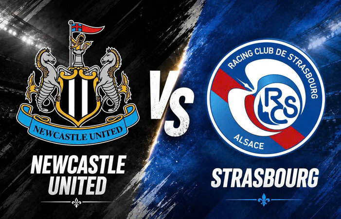 Newcastle vs Strasbourg football prediction. Graphics: Van An