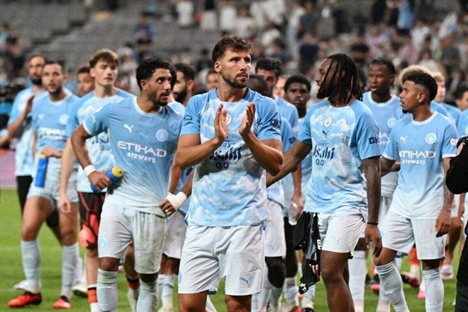 Ruben Dias is likely to be appointed captain of Man City. Photo: AFP