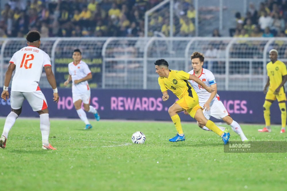 Tuyển Malaysia chịu thất bại 0-2 trước tuyển Việt Nam ở bán kết lượt đi ASEAN Cup 2026. Ảnh: Minh Dân