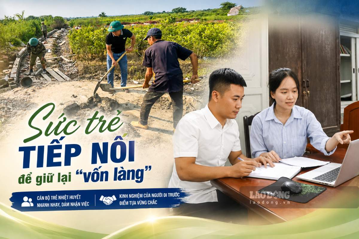 Many communes in Hung Yen choose young village officials. Photos using AI
