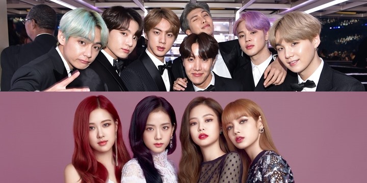 BTS and Blackpink. Photo: Lotte.