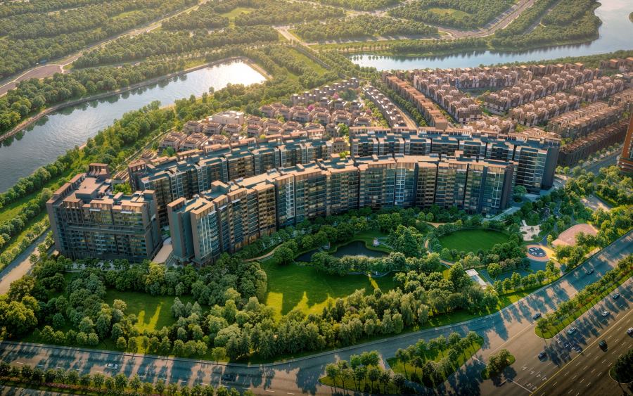 The megacities at the World Trade Center in Binh Duong ward are attracting attention as this area is the development core of FDI enterprises. Photo: Orchard Collection